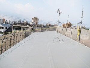 東海市　屋上防水工事　アパート